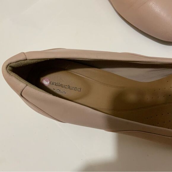 Clark’s unstructured Blush Pink Heel size 8.5 / 39.5 - Picture 9 of 10